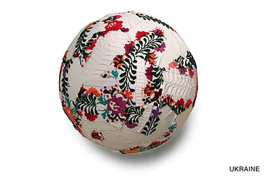 Футбольные мячи участников чемпионата по футболу 2006.