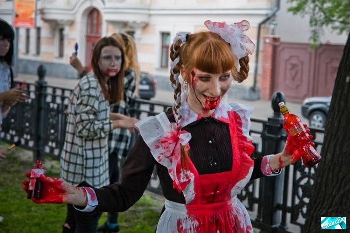 Зомби-парад в Москве (86 фото)